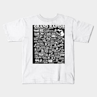 Grand Rapids Map Kids T-Shirt